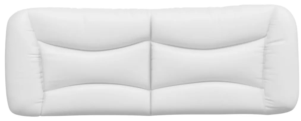 fehér műbőr fejtámla párna 140 cm