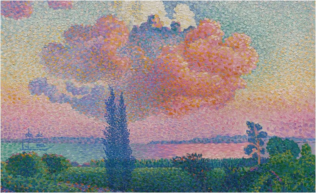 Divatos Flizelin tapéta 3D ragasztóval Színes tájkép 416x254 Ragasztó