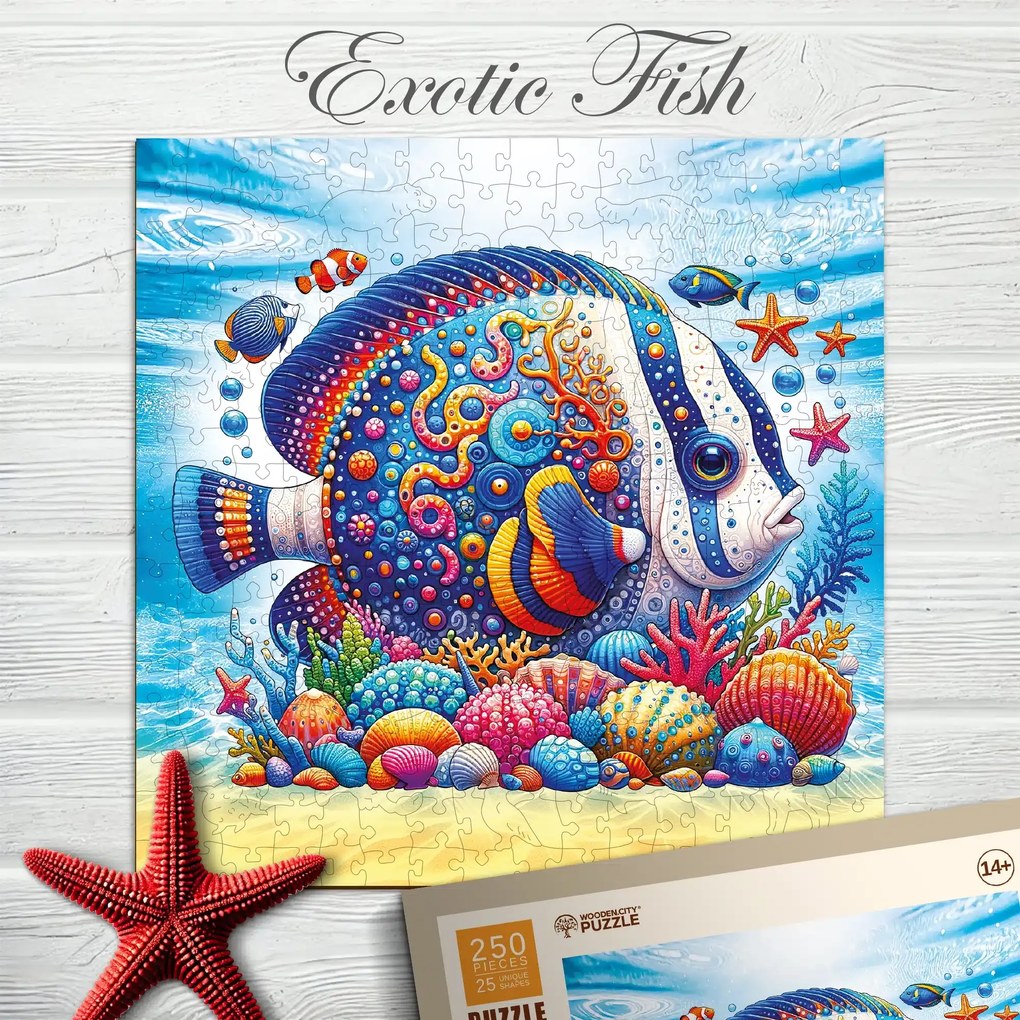 Egzotikus hal fa puzzle