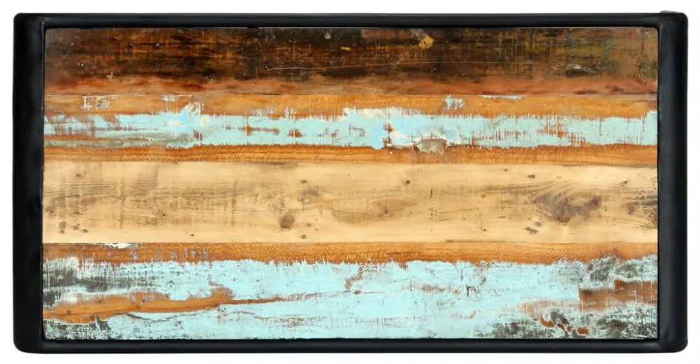 tömör újrahasznosított fa étkezőasztal 118 x 60 x 76 cm