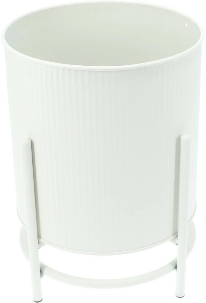 Celano fehér fém virágállvány-készlet, 2 db