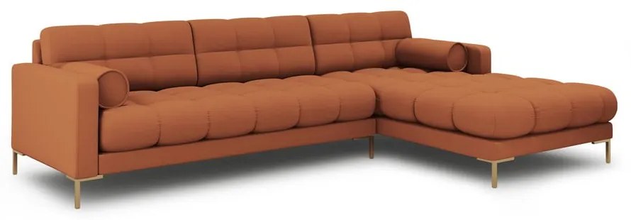 Téglavörös sarokkanapé (jobb oldali) Bali – Cosmopolitan Design