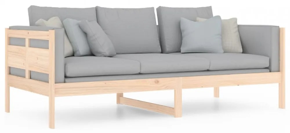 tömör fenyőfa kanapéágy 90x200 cm