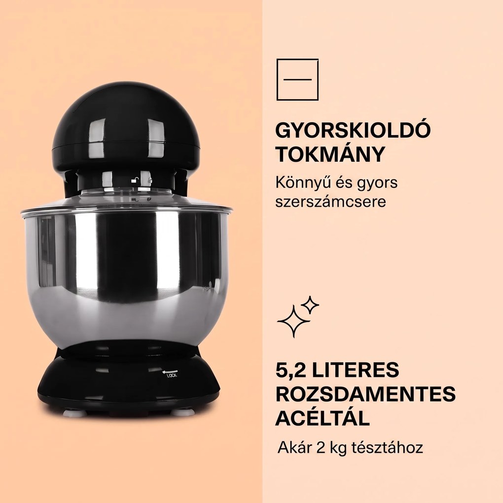 Klarstein Bella, konyhai robotgép, 1800 W, 2,7 PS, 5 L