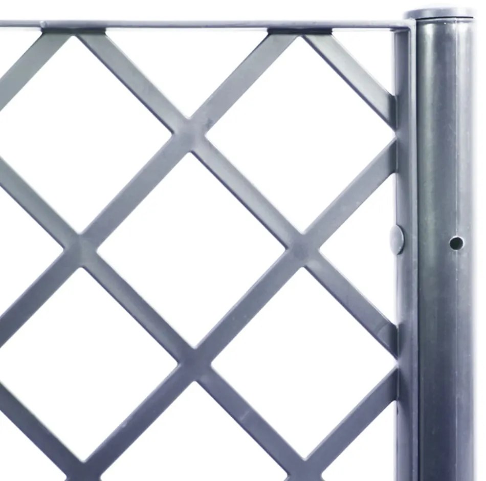 kékszürke polipropilén rácsos kerti ültetőláda 160 x 120 x 140 cm