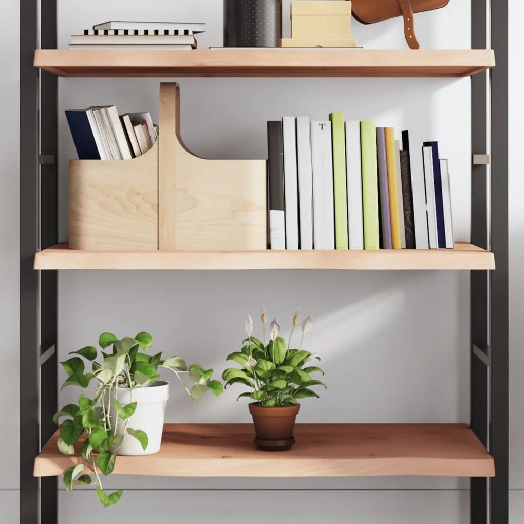 kezeletlen tömör tölgyfa fali polc 80x50x(2-4) cm
