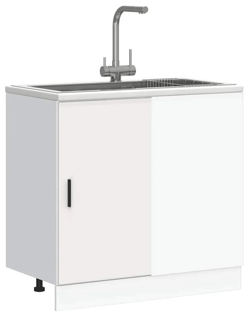 “Lyon” mosdó alapszekrény fehér színű fából készült szekrény