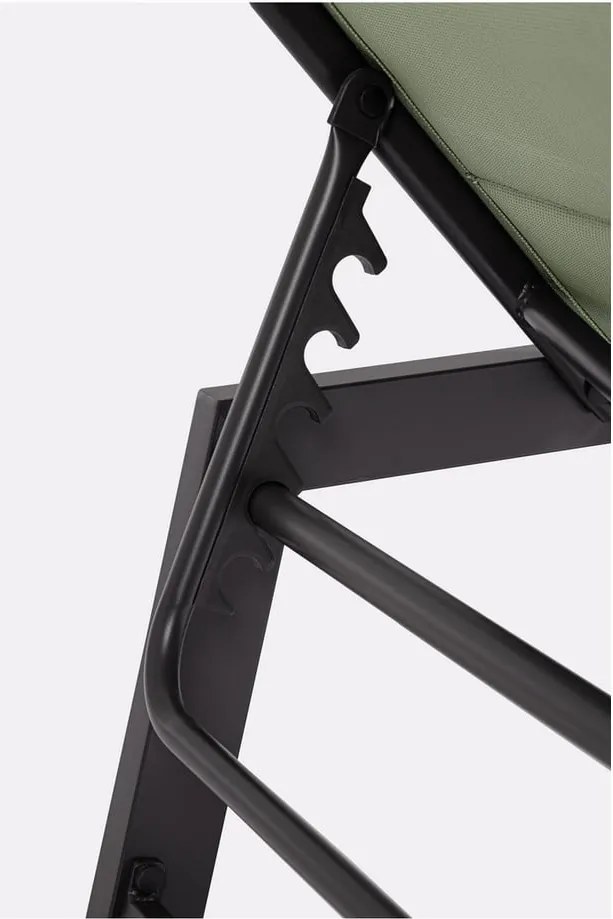 Zöld fém kerti napozóágy Hilde – Bizzotto