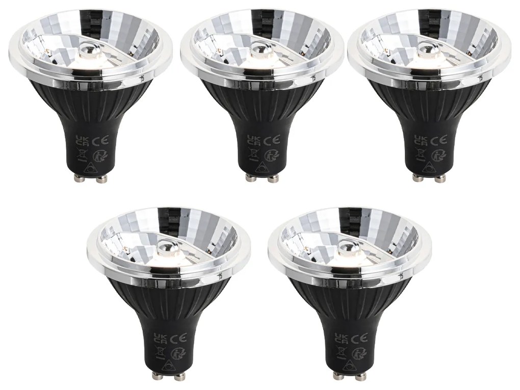 5 db-os GU10 szabályozható LED izzó szett 70mm 6,5W 600 lm 3000K