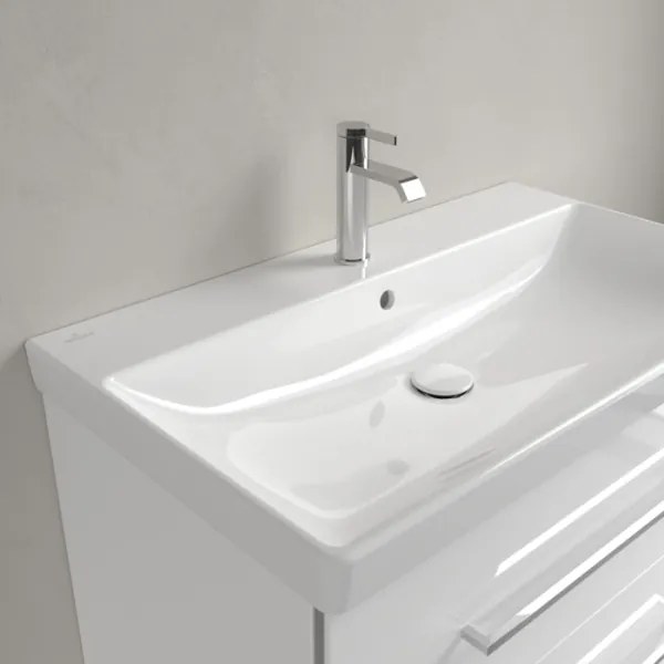 Villeroy & Boch 41568001 - Függesztett mosdó AVENTO 80x47 cm kerámia/fehér