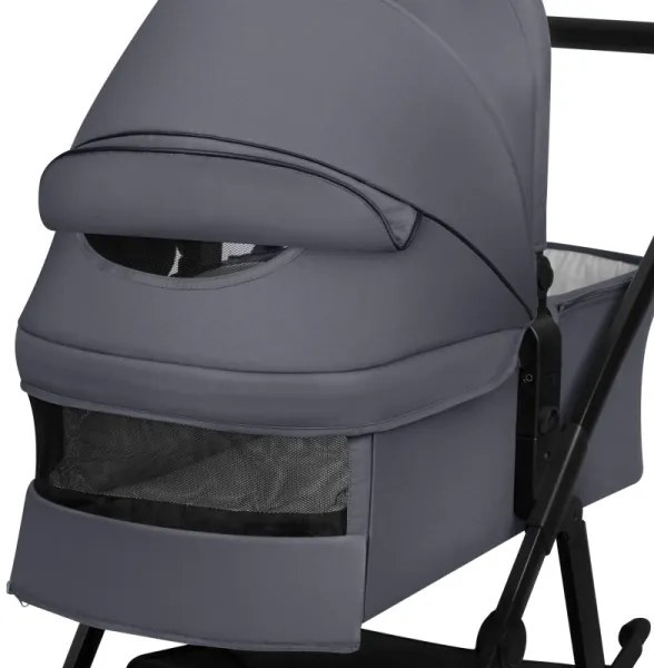 Lionelo - AMBER PLUS 3 az 1-ben kombinált babakocsi, grafit