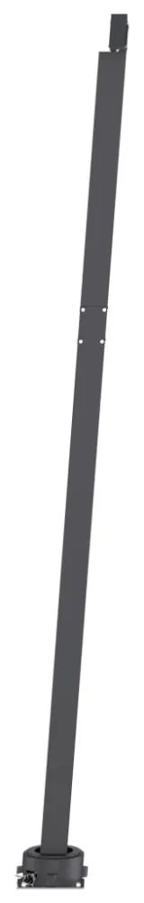 sárga-fehér szélérzékelős és LED-es napellenző 450x350 cm