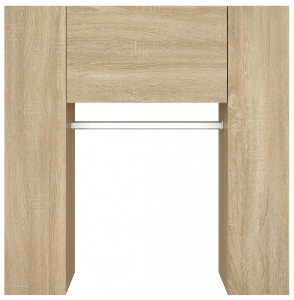 sonoma tölgy szerelt fa előszobaszekrény 97,5x37x99 cm