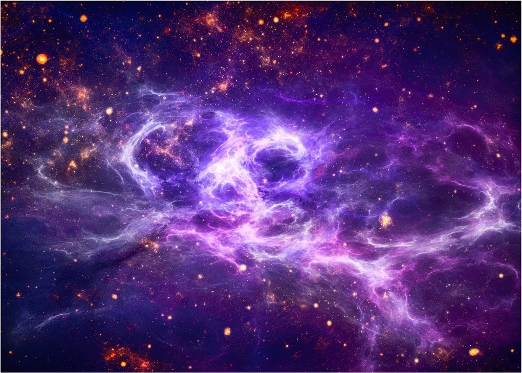 Üveg kép - Lila Univerzum (70x50 cm)