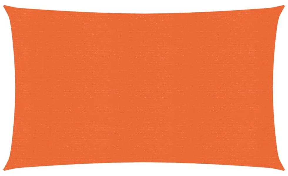 narancssárga HDPE napvitorla 160 g/m² 2 x 5 m