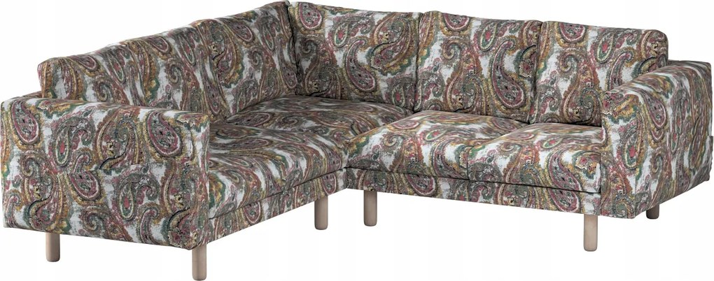 Norsborg 4 személyes sarokkanapé huzat Ikea narancssárga