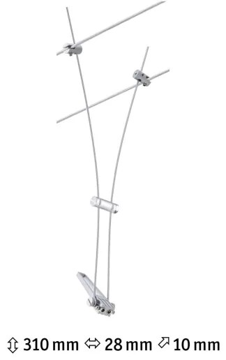 Paulmann 94487 - 1xGU5,3/50W COMET spotlámpa 230V matt króm