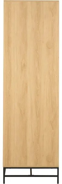 OLIVIA gardróbszekrény 99x200 cm, tölgy