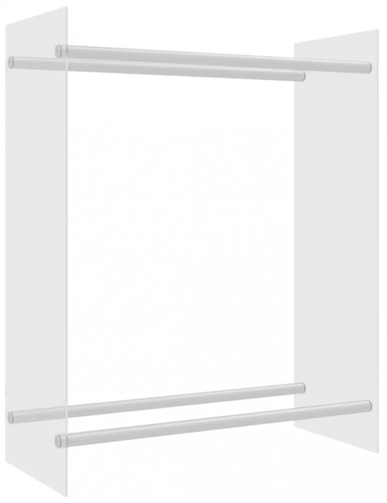 átlátszó edzett üveg tűzifatároló 80 x 35 x 100 cm