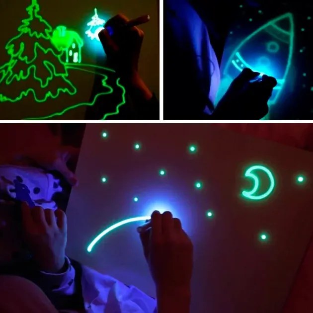 Zaparkorun Rajztábla A4 - LED tollal, közepes