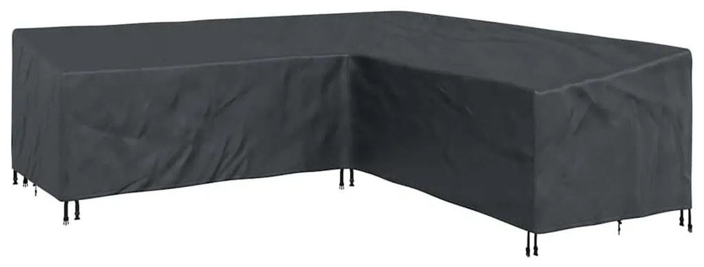 Kültéri bútorhuzat Fekete 255 x 255 x 80 cm 210D Oxford Szövet