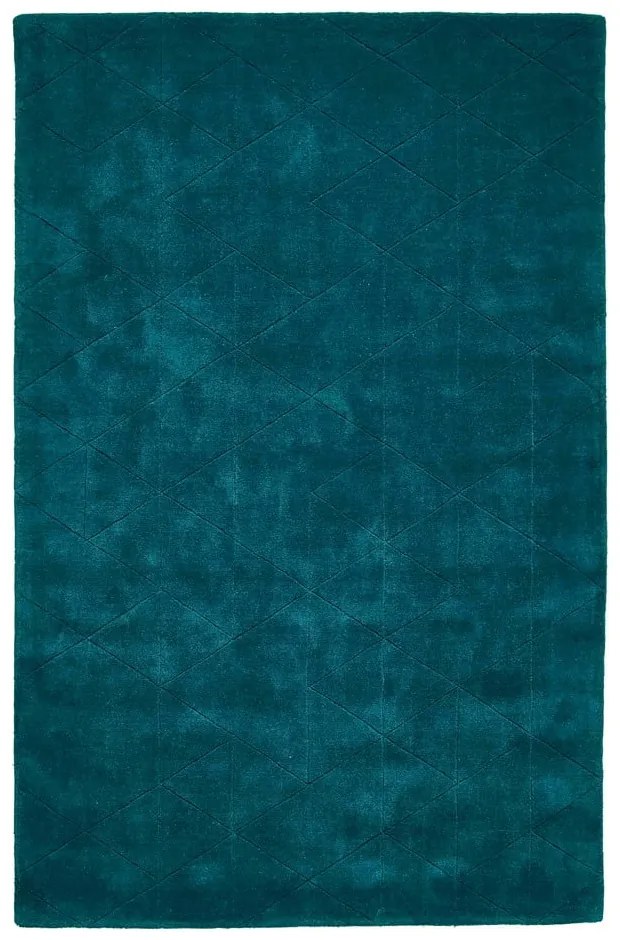 Kasbah smaragdzöld gyapjú szőnyeg, 150 x 230 cm - Think Rugs