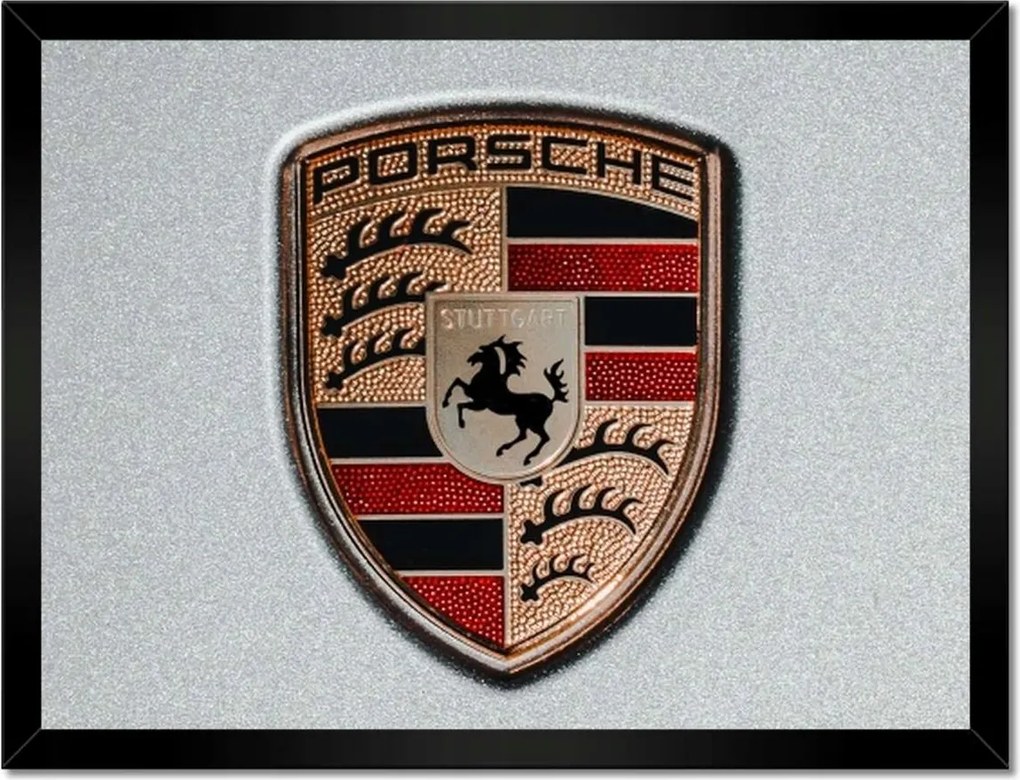 Poszterek keretben 40x30 Porsche logó bélyeg
