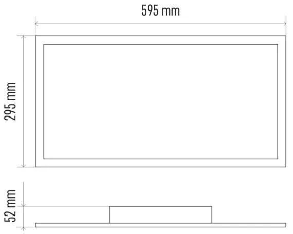 LED állítható mennyezeti lámpa 25W/230V + távirányító, 2700-6000K