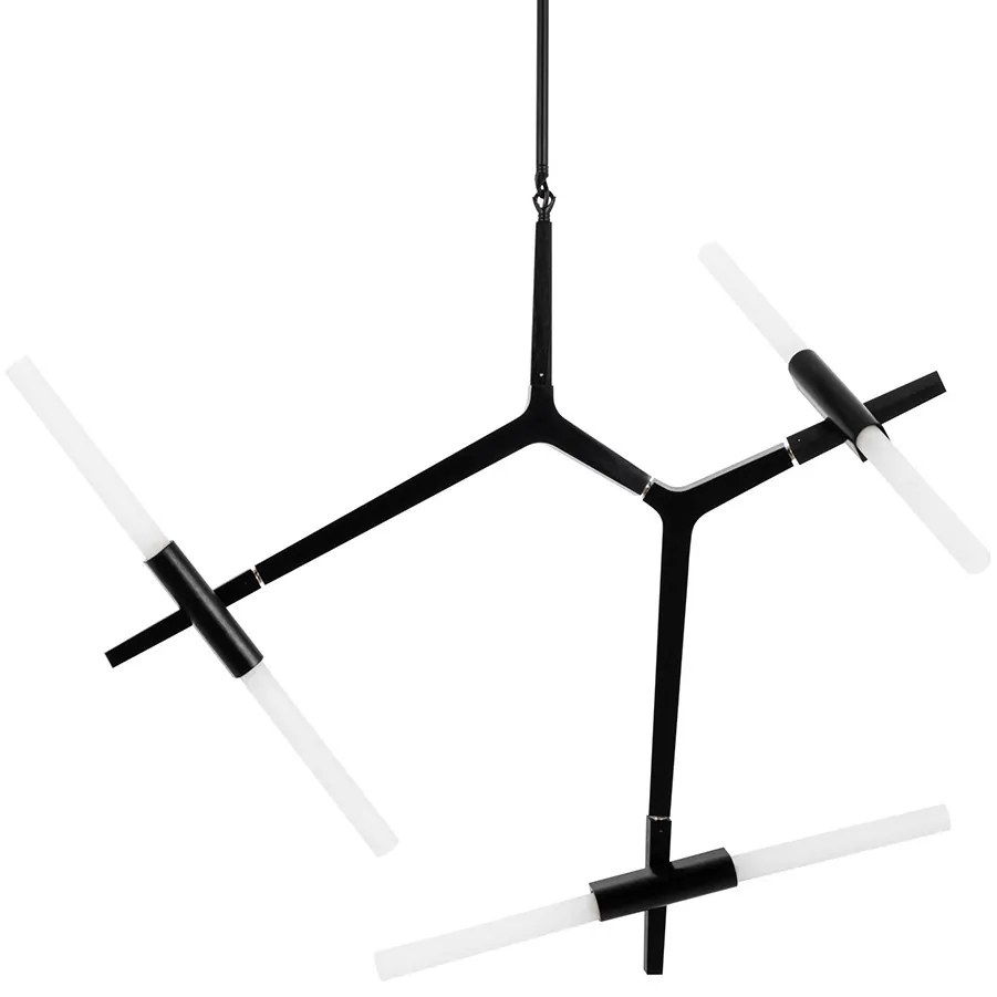 King Home CANDELABR XCP8053-6.BLACK Függőlámpa 5x3,5W/G9 IP20