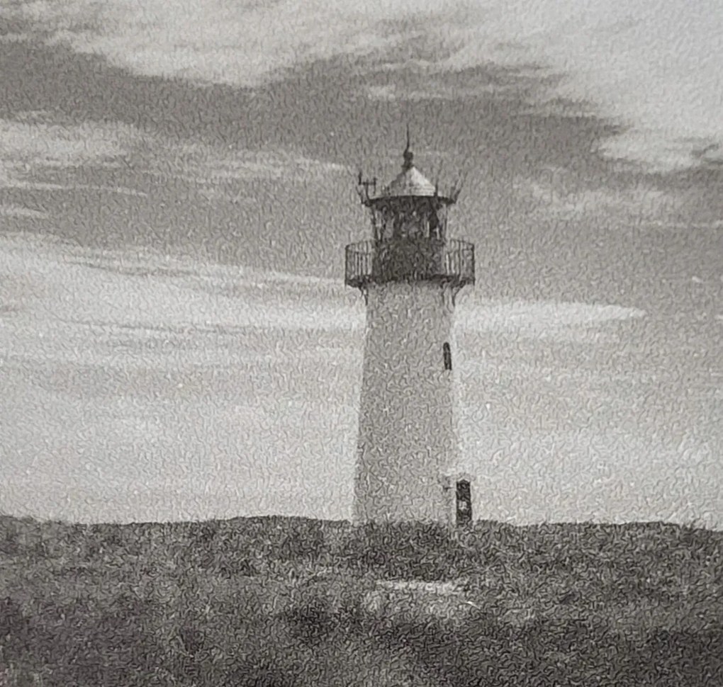 Fotótapéta Világítótorony Fekete-fehér Vinil 265 cm X 250 cm