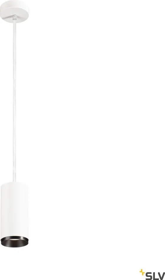 SLV 1004550 NUMINOS PD DALI M Hengeres Függesztett Lámpa Fehér, Fekete LED IP20