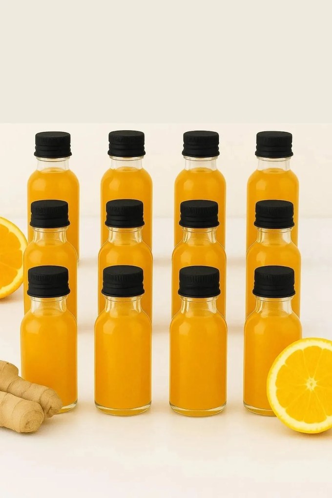 12 részes üveg fűszertartó palack készlet 30 ml