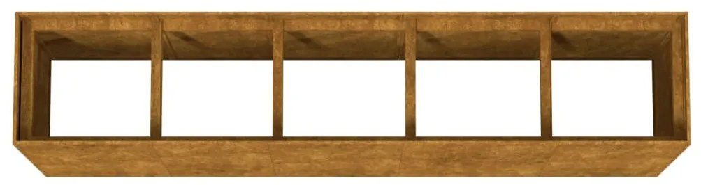 Corten acél kerti magaságyás 200x40x80 cm
