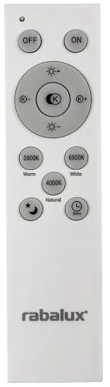 Rabalux 2130 - LED Dimmelhető mennyezeti lámpa LUPITA LED/40W/230V fekete + távirányító