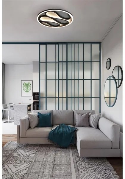 Searchlight 81100-39BK - ZENDISC dimmelhető LED mennyezeti lámpatest LED/20W/230V 3000K átm. 39 cm