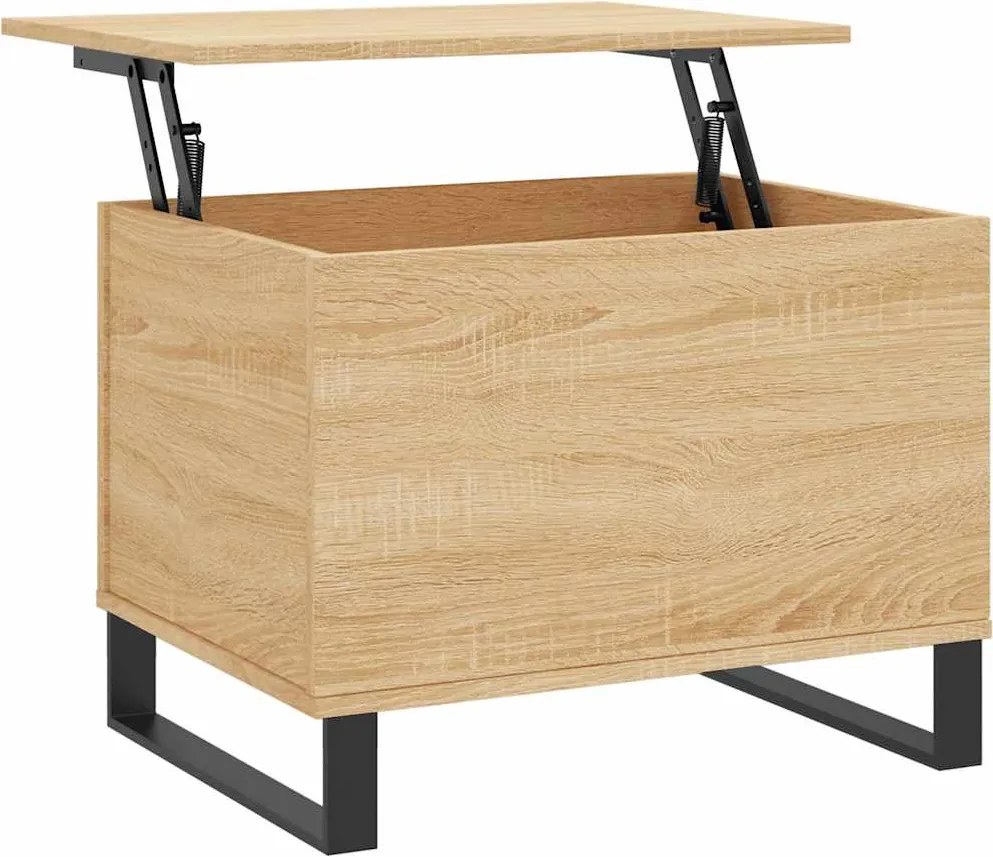 vidaXL sonoma tölgy színű szerelt fa dohányzóasztal 60x44,5x45 cm