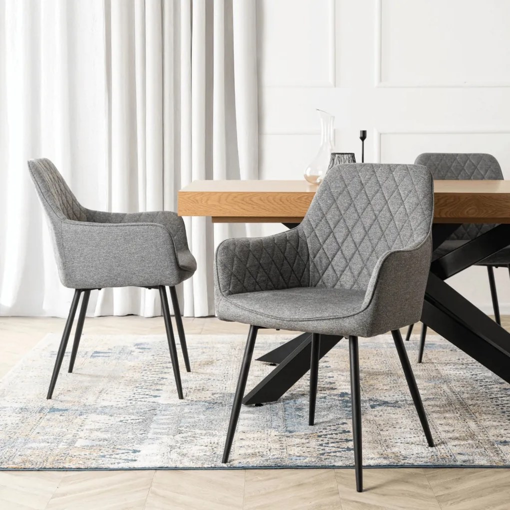 Elegáns Karosszék Szürke Színben.BRESSO 2