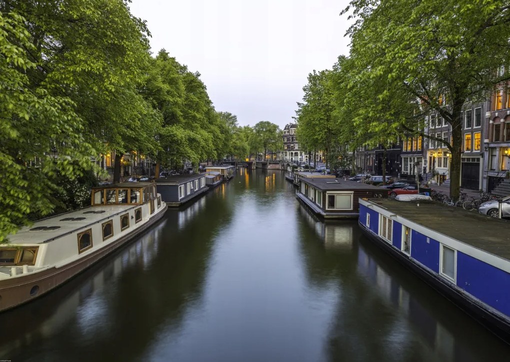 Poszter 84x59,5cm Csatorna Amszterdam városon keresztül 8, Assaf Frank