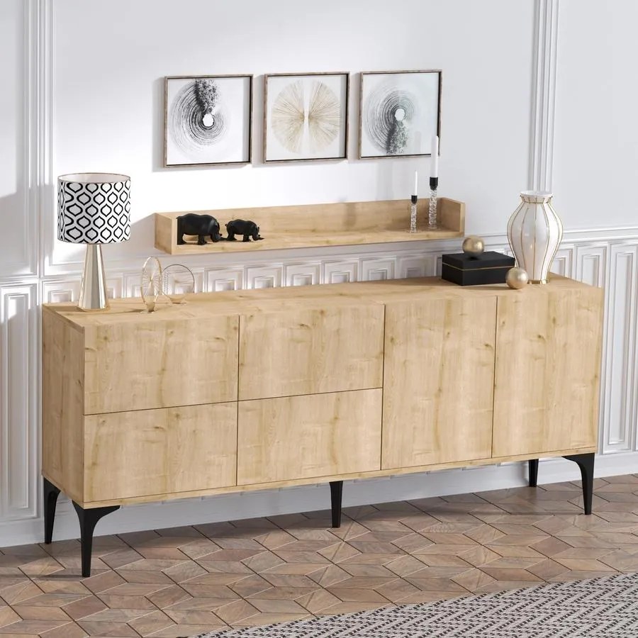 Konzolasztal Stella - Sapphire Oak