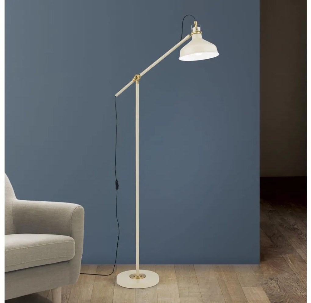 Orion Dimmelhető 12-1192/1 - Állólámpa SCHILLER 1xE27/40W/230V krémes/bronz