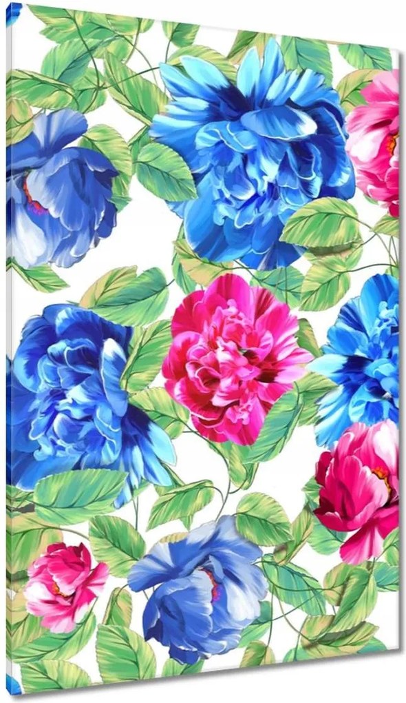 Vászonkép 80x120 Színes virágok Virágok