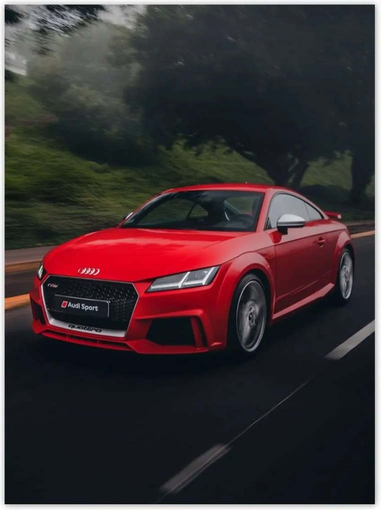 Poszterek 100x135 Piros Audi Autó