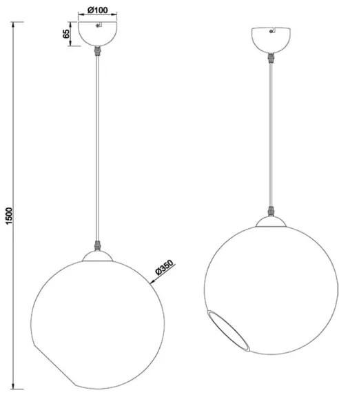 Reality - Csillár zsinóron CLOONEY 1xE27/42W/230V