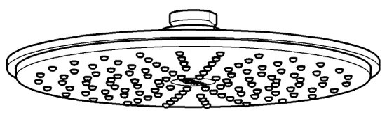 GROHE 28368000 - Zuhanyfej RAINSHOWER COSMOPOLITAN O 210 mm fényes króm