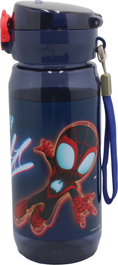 Pókember Spidey Web műanyag kulacs akasztóval 600 ml