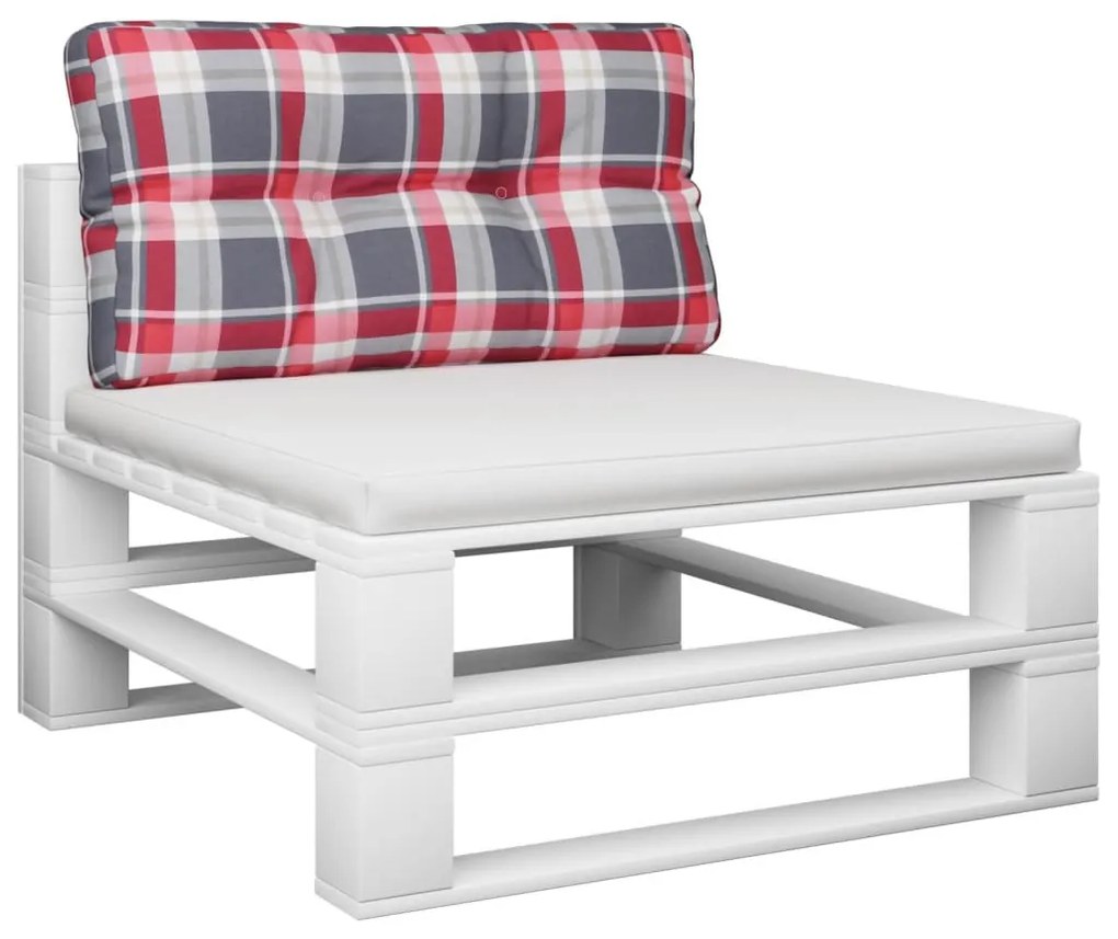 piros kockás szövet raklappárna 80 x 40 x 12 cm