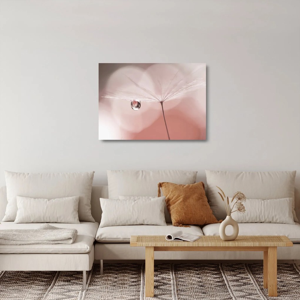 Üveg kép - Egy csepp harmat (70x50 cm)