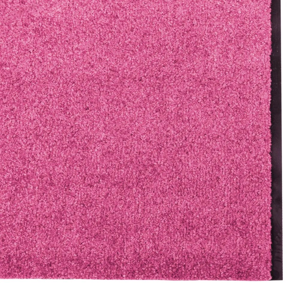 Lábtörlő Rózsaszín, Fekete Poliamid 400 x 120 x 0.9 cm Lábtörlő