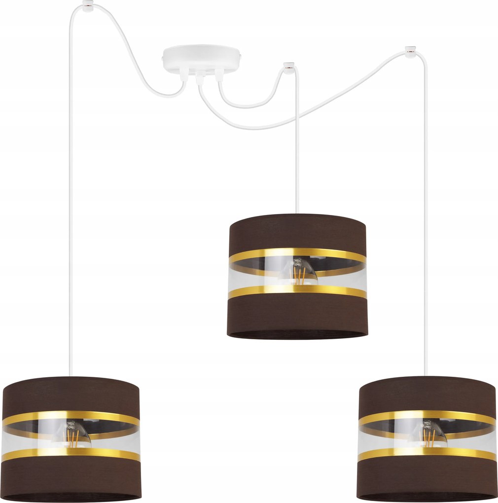 Mennyezeti Függőlámpa Pók Hármas Csillár Glamour Étkező Lámpabúra