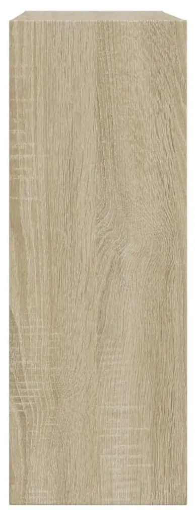 sonoma tölgy színű szerelt fa cipőszekrény 60 x 21 x 57 cm